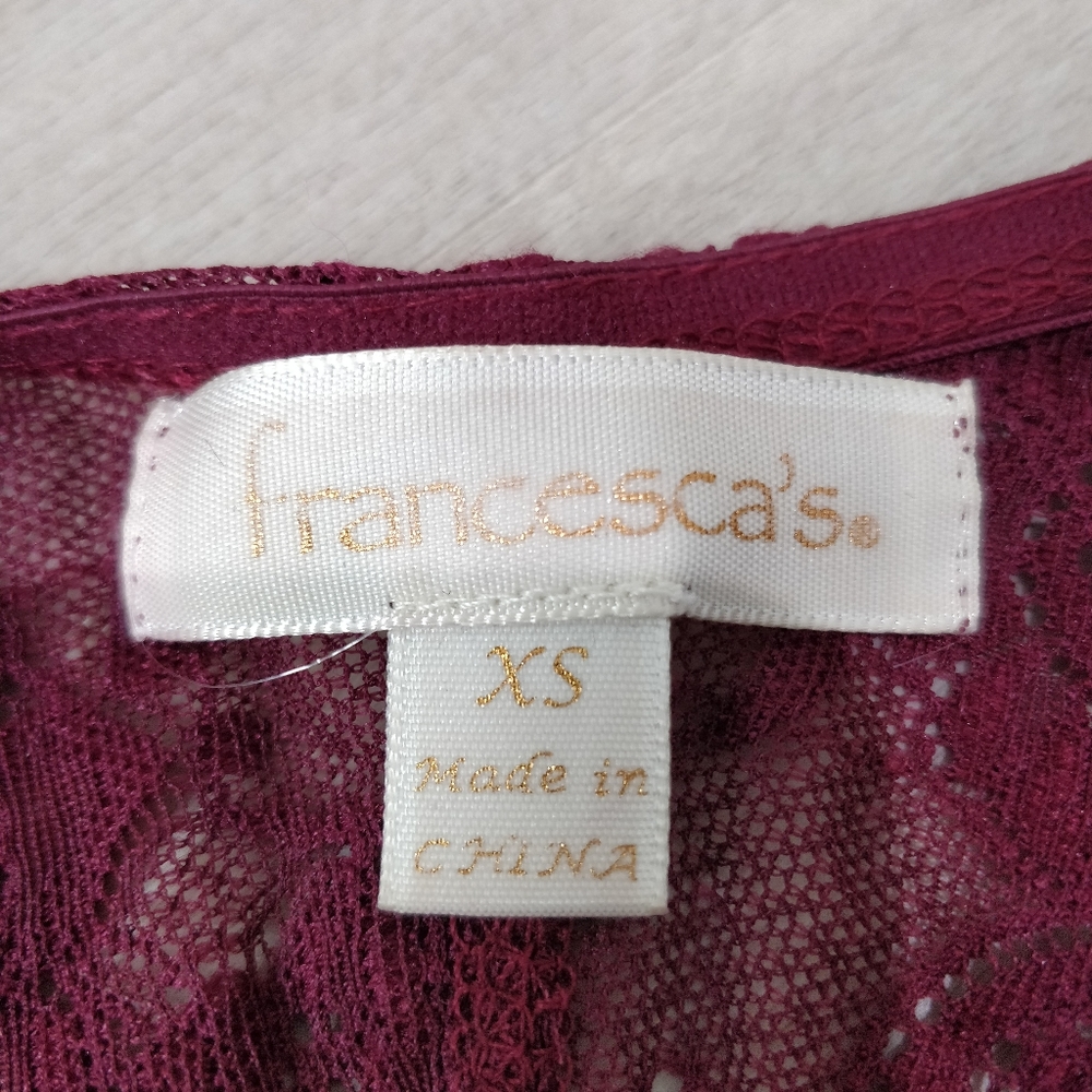 (3/$15) Francesca's lace bralette racerback - Picture 3 of 13